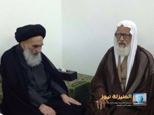 لقاء علمائي رفيع بين السلمان والسيستاني حفظهما الله