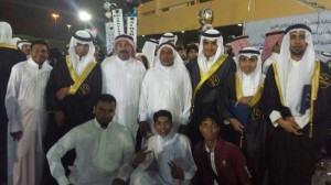 مرتضى عبدالله الحسين خريجا من جامعة الدمام