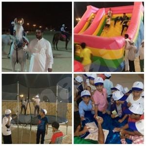 احتفالات الأطفال لأول أيام العيد كانت ” بالنطيطة والزحلوقة “