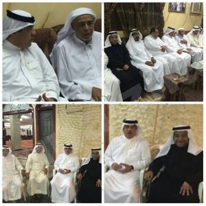 وفد أحسائي يزور والد الشهيد عبدالستار