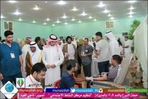 بالصور : أكثر من ١٨٠ متبرعًا في اليوم الأول من انطلاق حملة التبرع بالدم