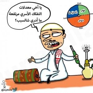 كاريكاتير ” أسباب التفكك الأسري “