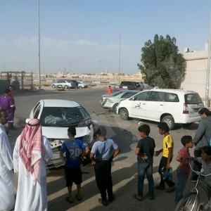 حادث سير في أحد التقاطعات .. والمطالبة بسرعة وضع مطبات