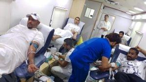 بالصور: إقامة حملة التبرع بالدم الاستثنائية بمركز النشاط