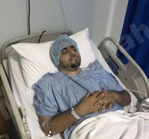 الأحمد يغادر المستشفى بعد العملية