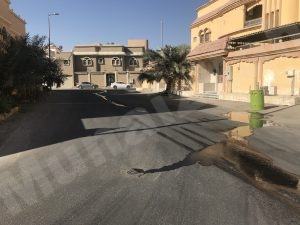 تسريب ماء جديد بمنطقة ( أ ) بالمنيزلة