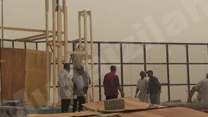 بالصور : لجنة الديكور بدأت بتشييد ” ديكور جماعي 25″