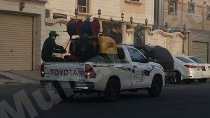 بلدية الجفر تكافح الحشرات برش المبيدات