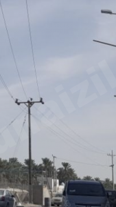 خطوط الكهرباء الهوائية شرق المنيزلة خطر يهدد السكان
