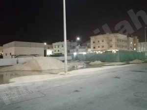 عاجل : تسرب للمياه عند حديقة #المنيزلة