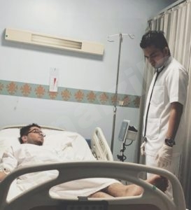 عبدالله عيسى يتعرض لحادث مروري قوي