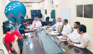 إدارة مركز النشاط والقسم الرياضي على طاولة رئيس لجنة التنمية بالجفر