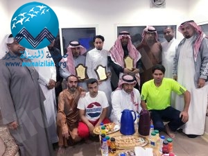 الرويشد يكرم بعض رياضيي المنيزلة