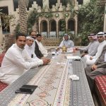 الحاج جاسم حسين ياسين الدليم على السرير الأبيض