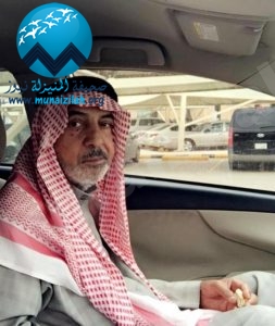 الحاج جاسم حسين ياسين الدليم على السرير الأبيض