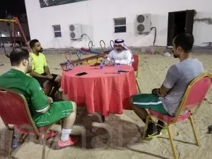 اجتماع إدارة مركز النشاط الاجتماعي بالمنيزلة مع عضو لجنة تنمية الجفر ، والعودة لاستئناف النشاط الرياضي