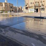 شاهد// المنيزلة القديمة في معاناة تجمع المياه رغم وجود تصريف أمطار !