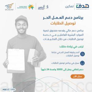 الهيئة العامة للنقل تعلن خطوات التسجيل بنشاط (توصيل الطلبات) دعم يصل 3000 ريال