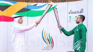 بالصور.. شعلة «الألعاب السعودية 2023» في الأحساء