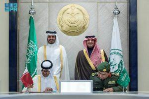 توقيع خطة عمل لمشروع تسهيل إجراءات المسافرين بين السعودية وقطر برًا