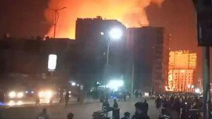 حريق ضخم يلتهم استوديو الأهرام في القاهرة
