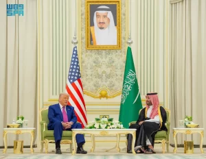 سمو ولي العهد والرئيس الأمريكي يرأسان أعمال القمة السعودية الأمريكية ويوقعان وثيقة الشراكة الاقتصادية الإستراتيجية بين حكومتي البلدين