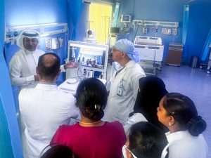 تدريب كوادر النعيرية على العناية المركزة الافتراضية