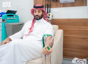 سمو ولي العهد يتبرع بالدم ويطلق الحملة الوطنية السنوية للتبرع بالدّم لعام 2026 في بادرة وطنية إنسانية