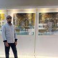 الفنان لتشكيلي «المحمد» يشارك في معرض (فواصل ٧)