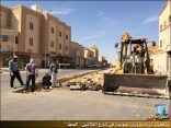 رصيف وإشارات مرورية بتقاطع سكيكو – الصفا