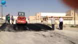 صيانة جسر المزارع الجنوبي بالمنيزلة