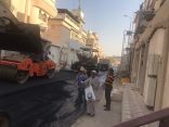 الانتهاء من سفلتة شوارع المنيزلة القديمة